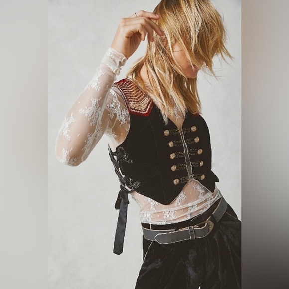 Free People Sign Of The Times Vest Suit Set - Picture 16 of 16